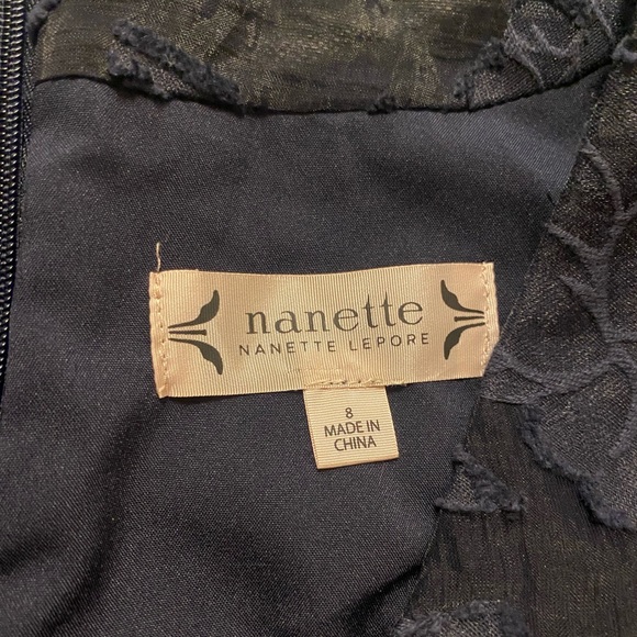Nanette Lepore, Navy Sleeveless Floral pattern dress, size 8, NWT, $100 - Picture 9 of 12